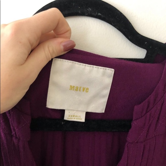 Anthro 🌸 Galina Pleated Drop-Waist Mini Dress - Picture 5 of 7